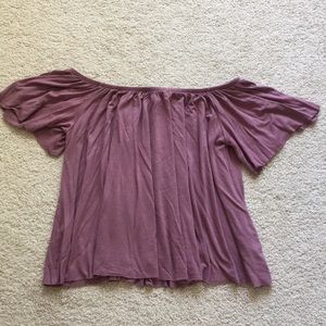 BP purple off shoulder flowy top, XS